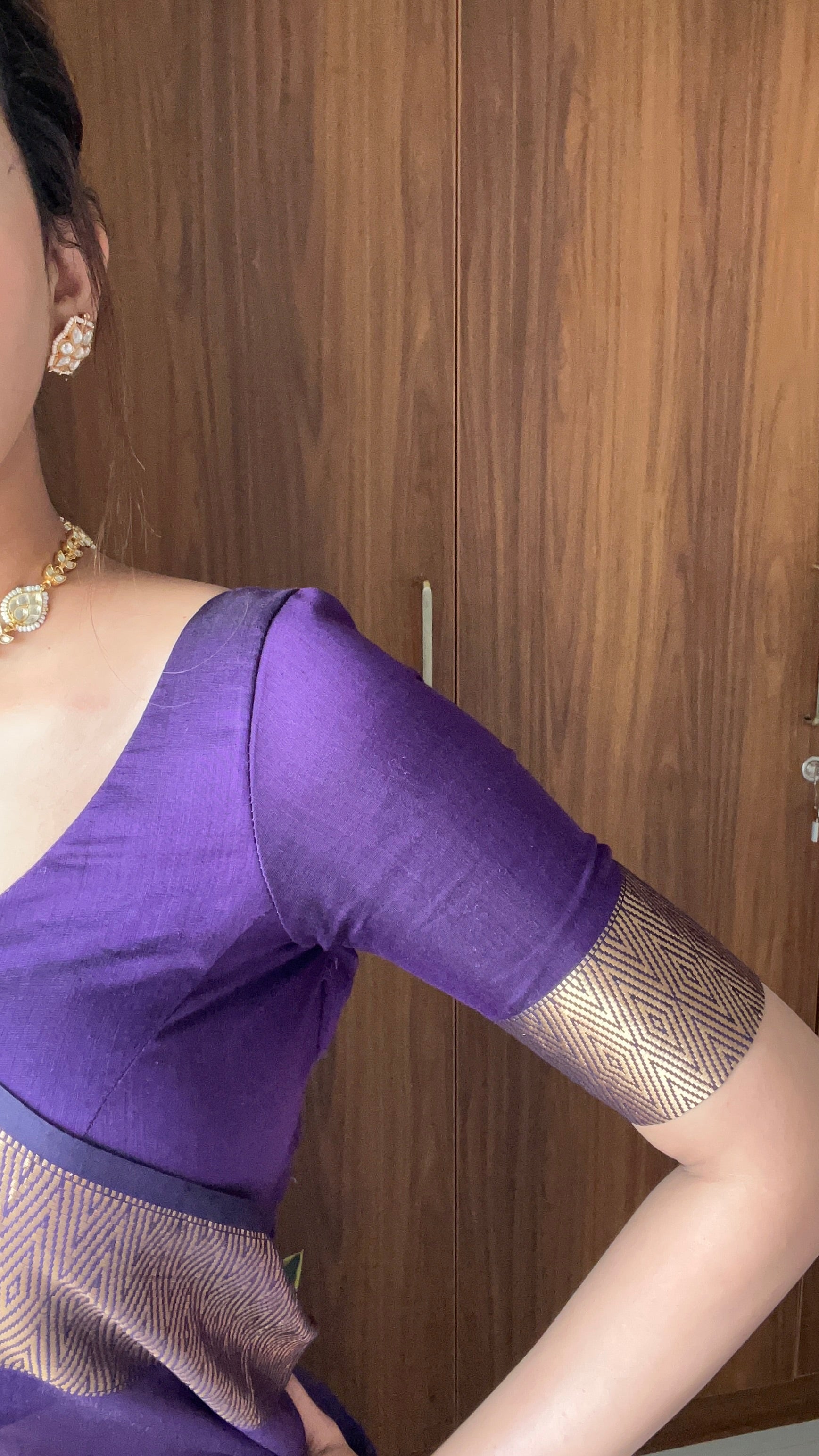 Royal Purple Nayantara saree