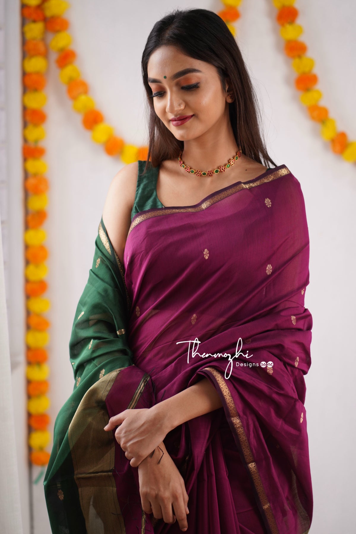 Beautiful Pure Resham Khun Saree : The Morani Fashion