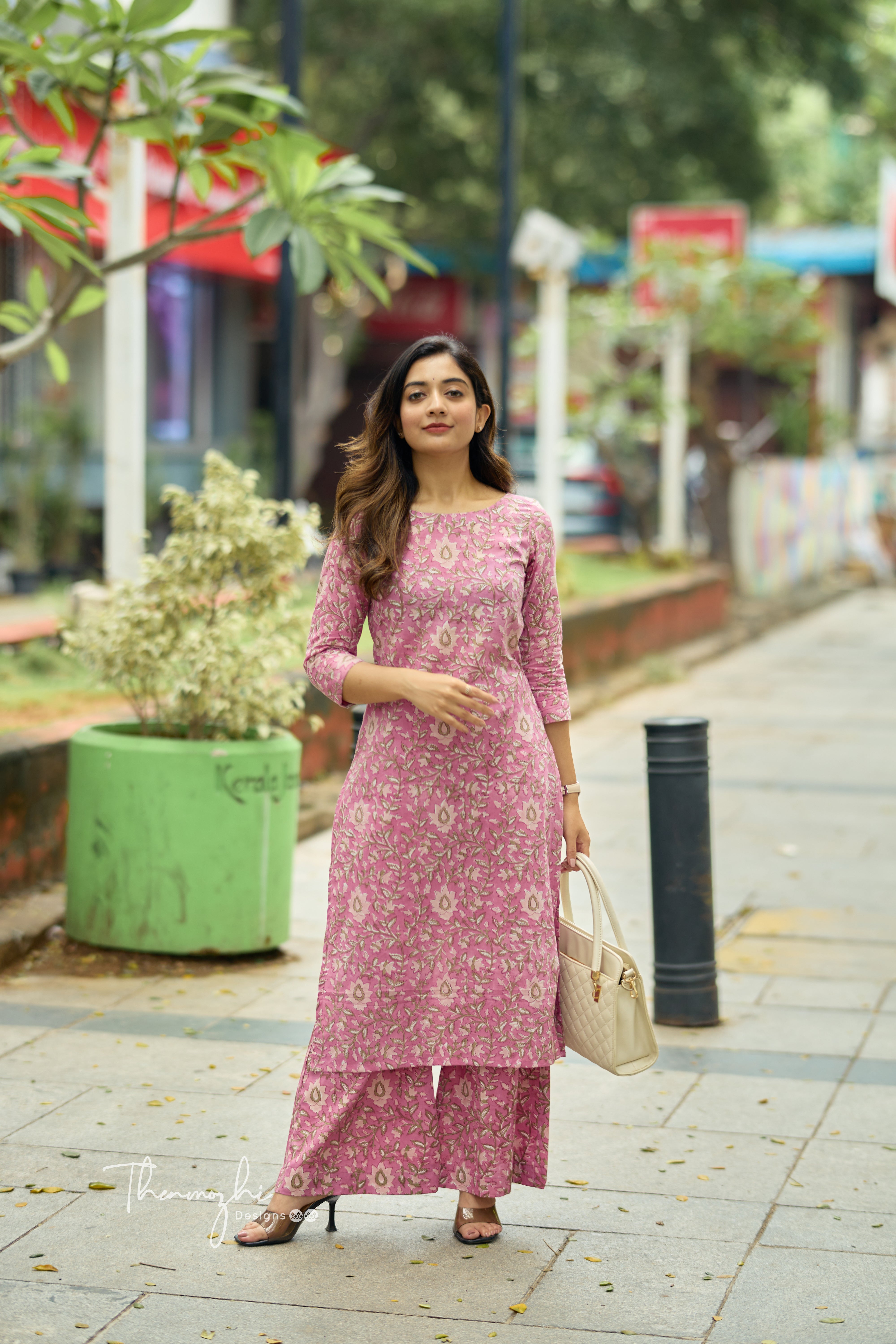 Light Pink Printed Co-ord Set