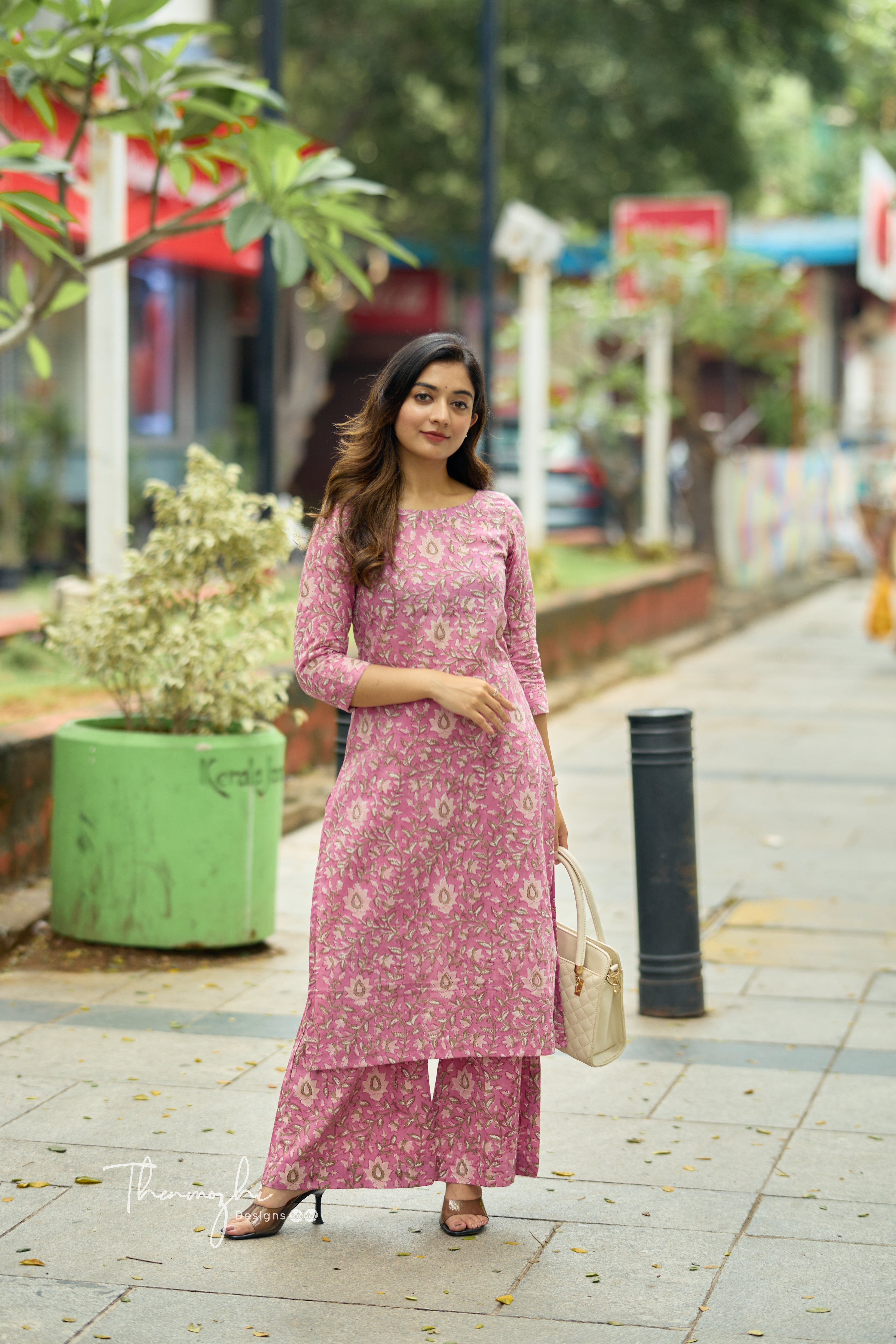 Light Pink Printed Co-ord Set