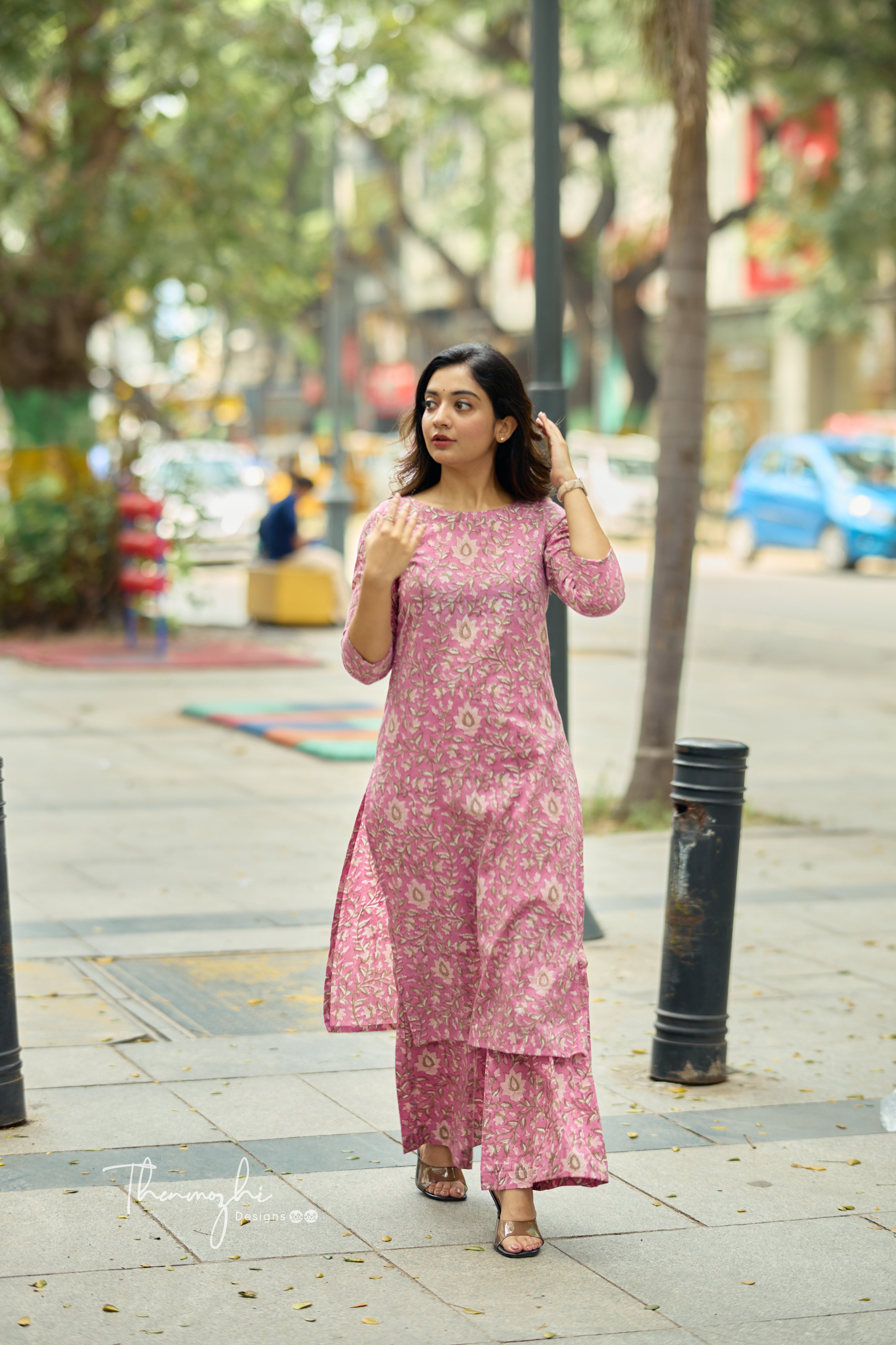 Light Pink Printed Co-ord Set