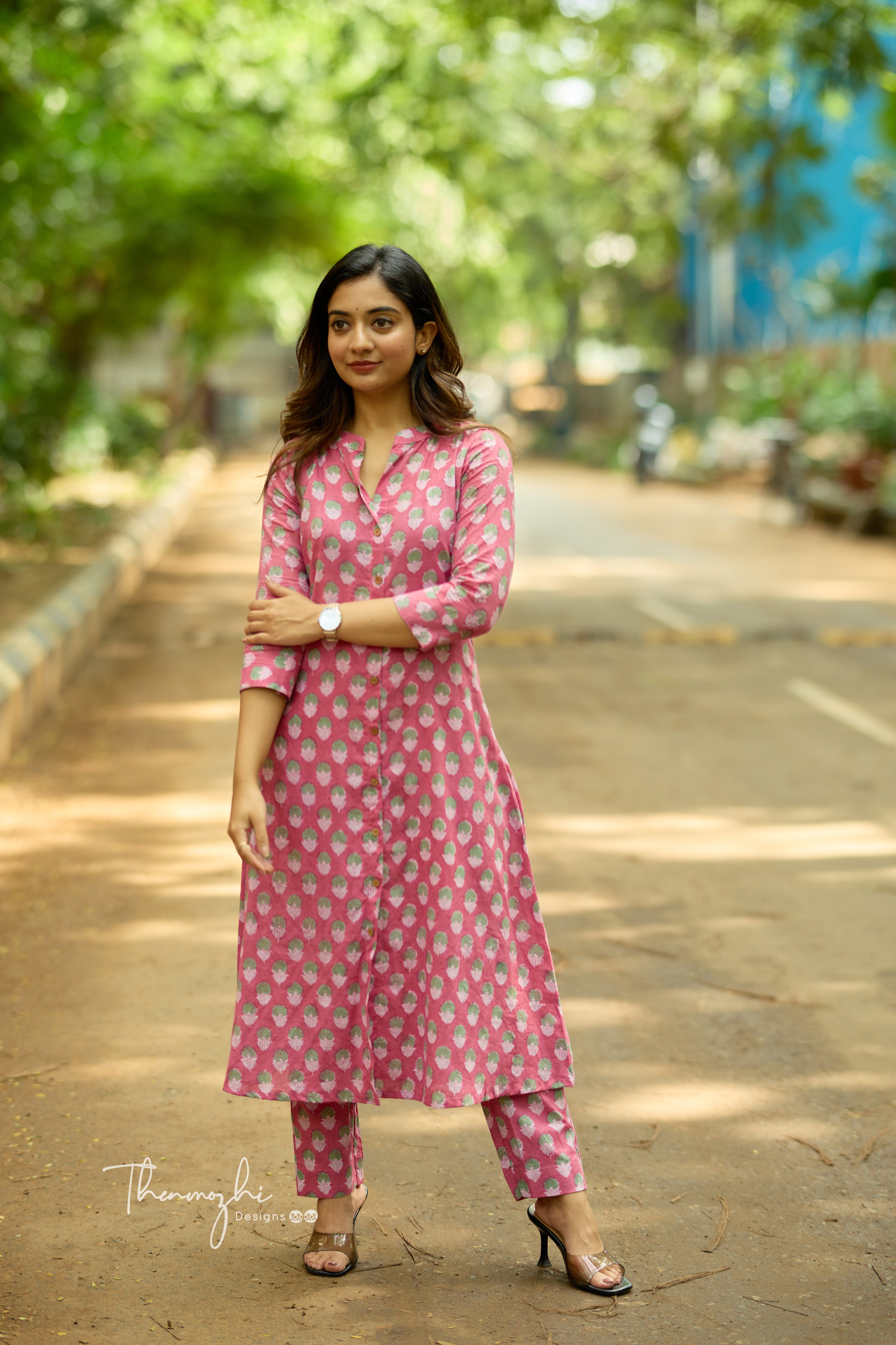 Hot Pink Printed Co-ord Set