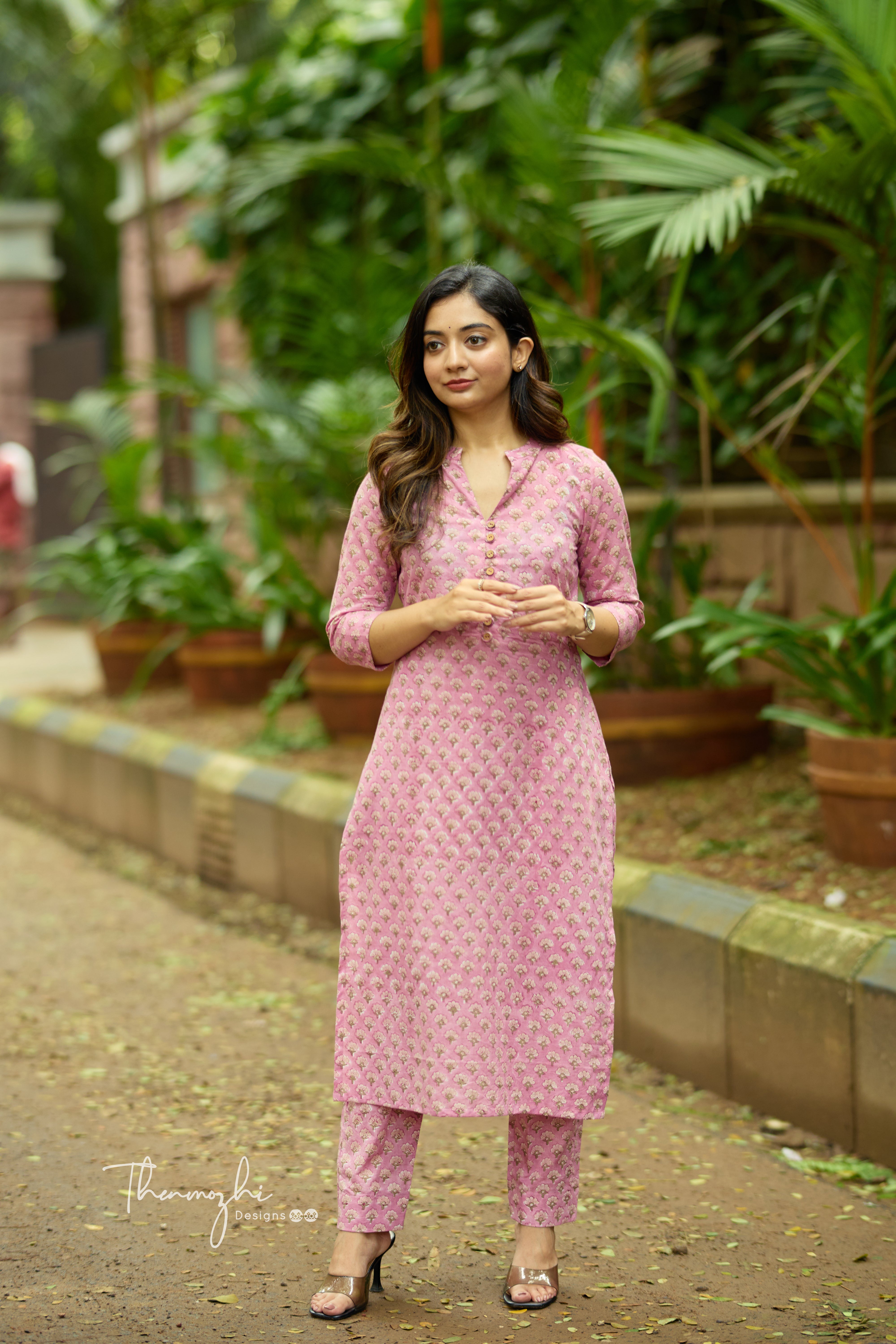 Onion Pink Printed Co-ord Set