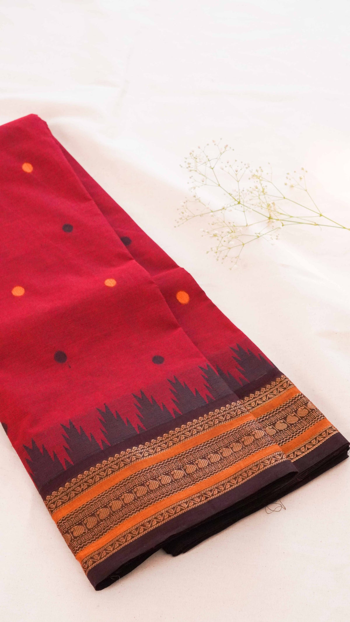 Butta Chettinad Cotton Saree CW117
