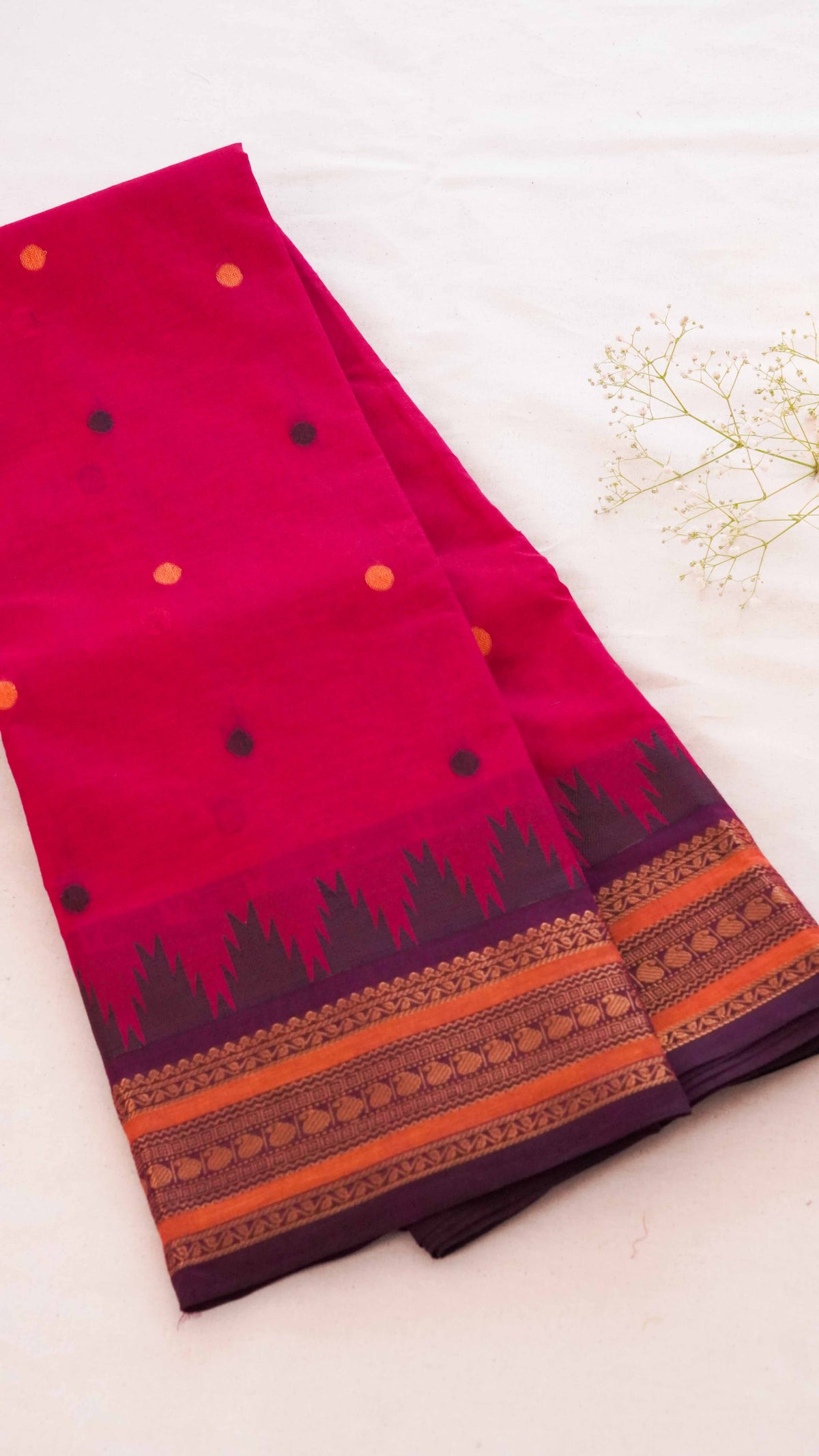 Butta Chettinad Cotton Saree CW103