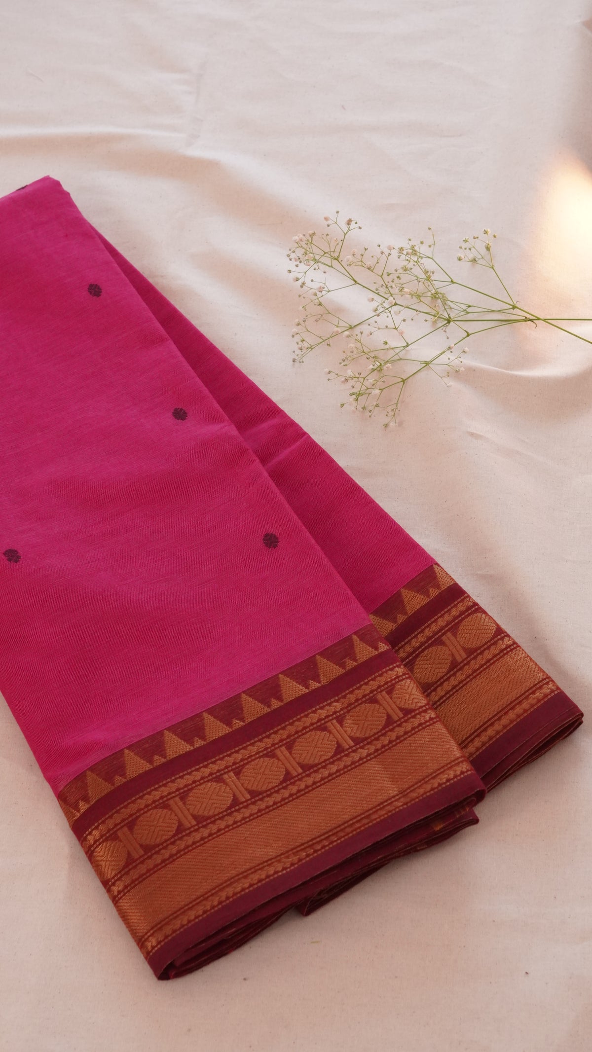 Butta Chettinad Cotton Saree CW83
