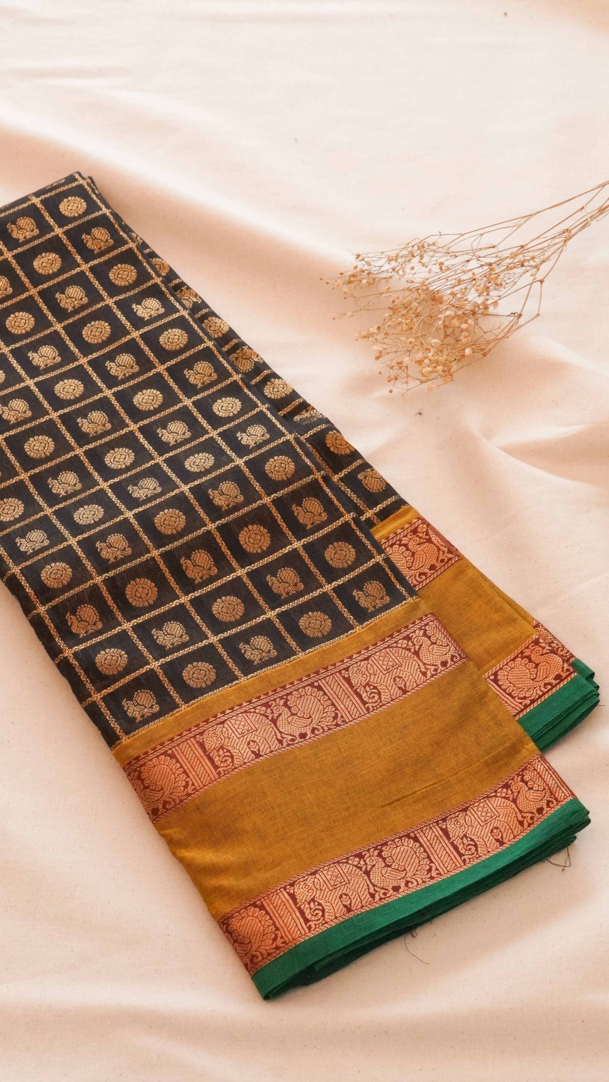 Kattam Chettinad Cotton Saree K02