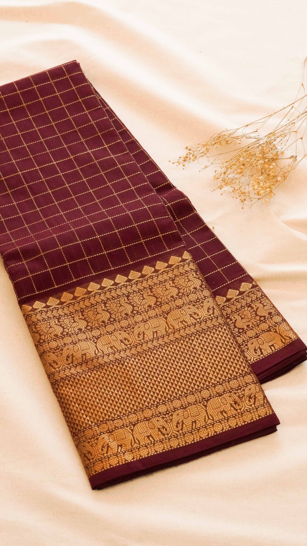 Kattam Chettinad Cotton Saree K03