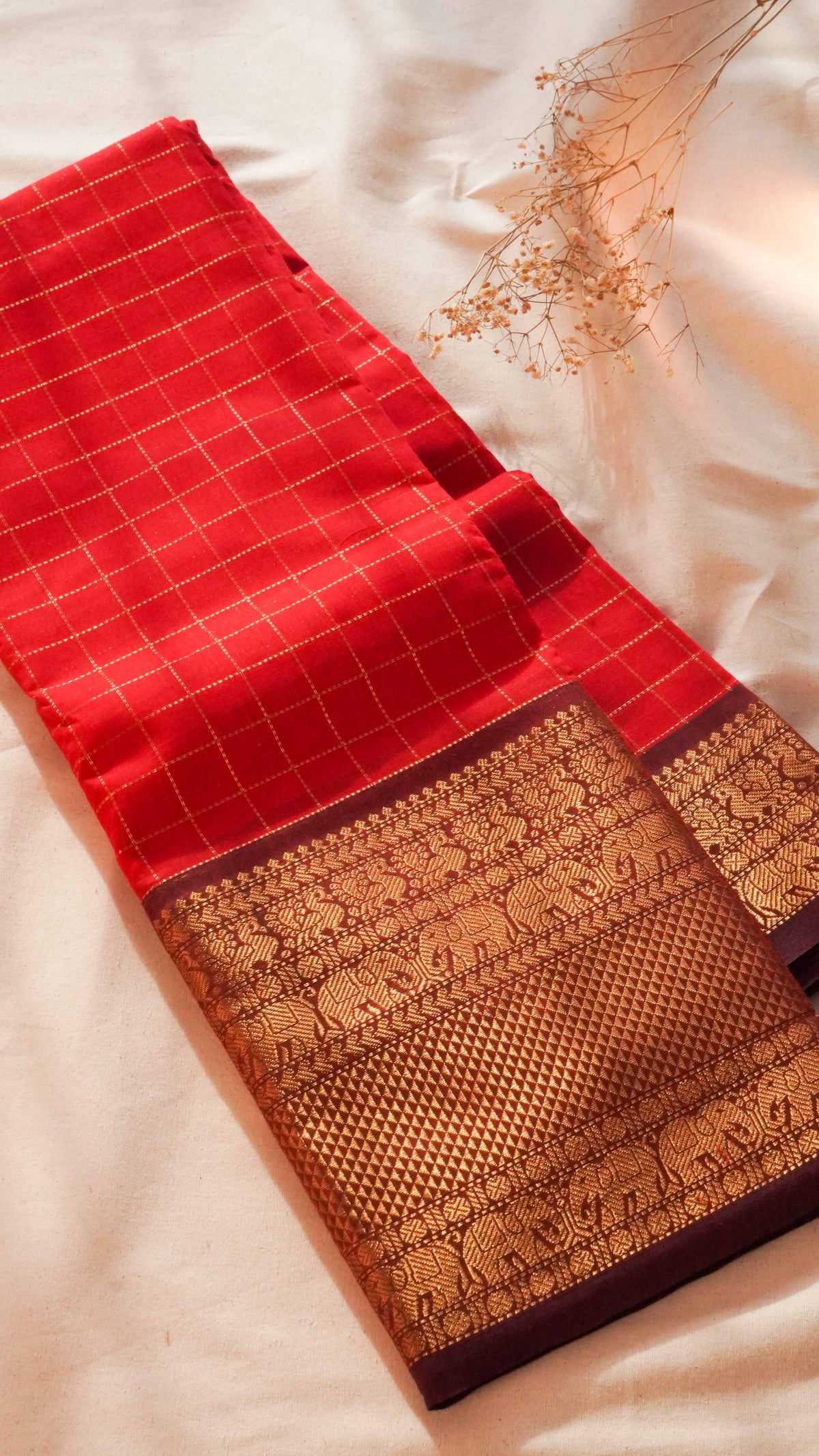 Kattam Chettinad Cotton Saree CW41