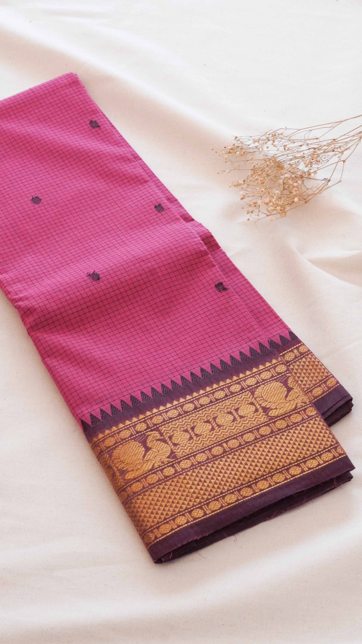 Kattam Chettinad Cotton Saree CW32