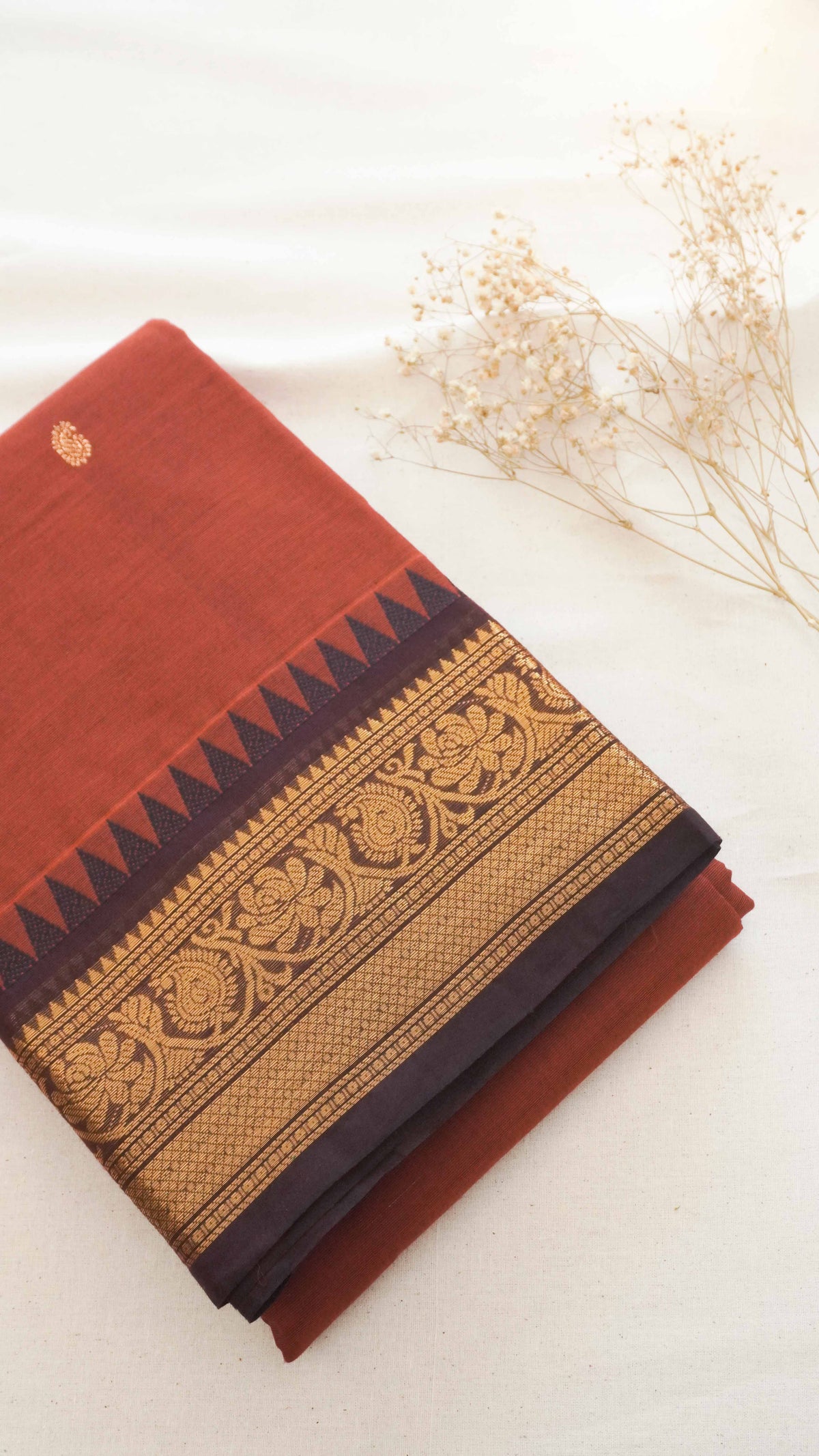 Butta Chettinad Cotton Saree CW26