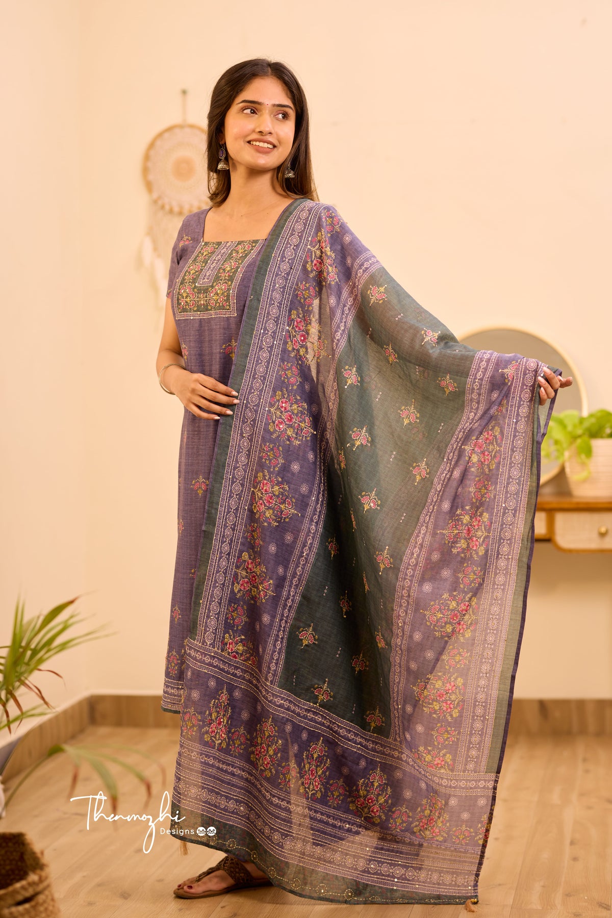 Bhumi Purple Suit Set main image 0