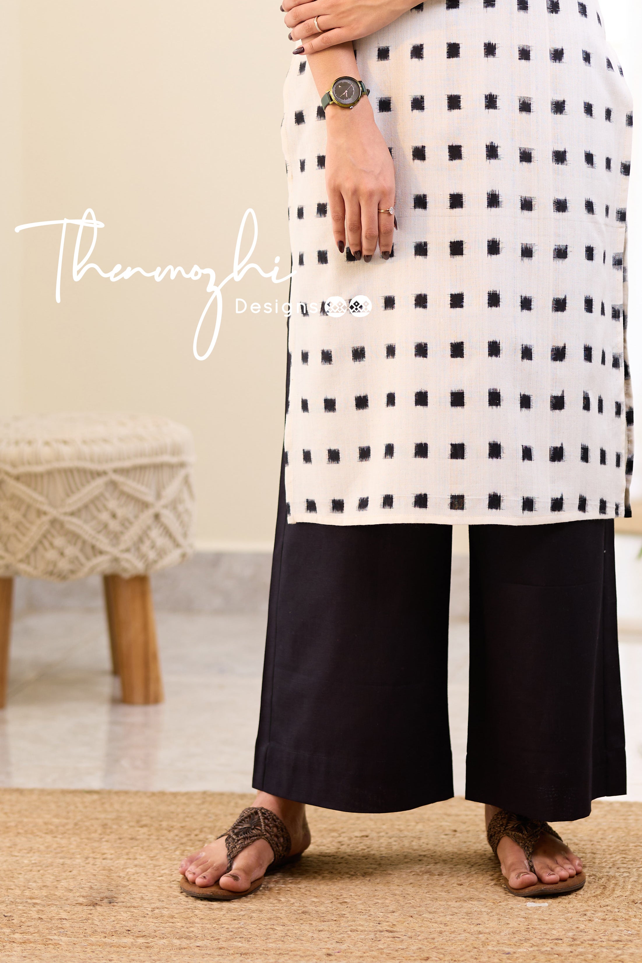 Black Cotton Palazzo Pant