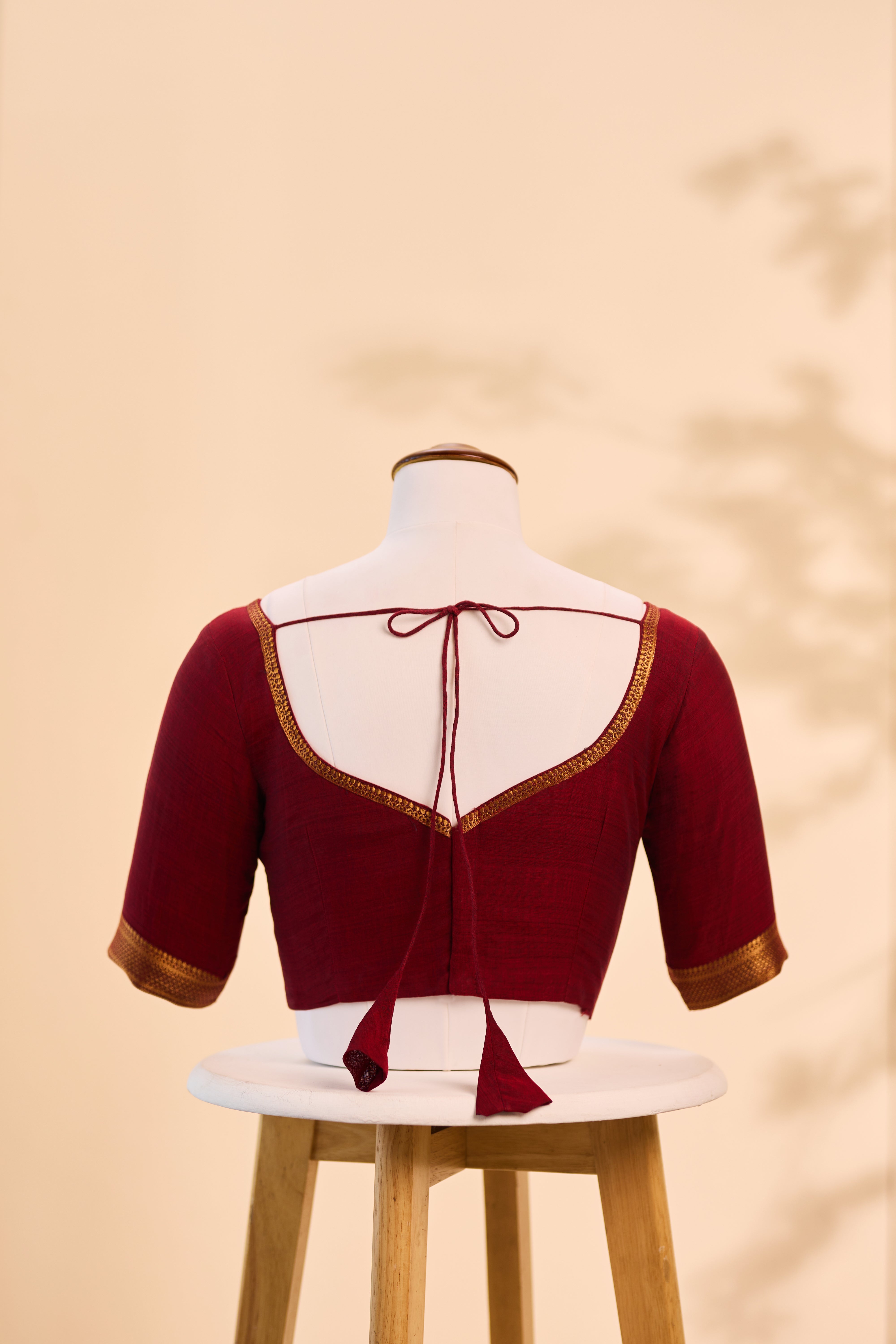 Maroon Cotton Blouse