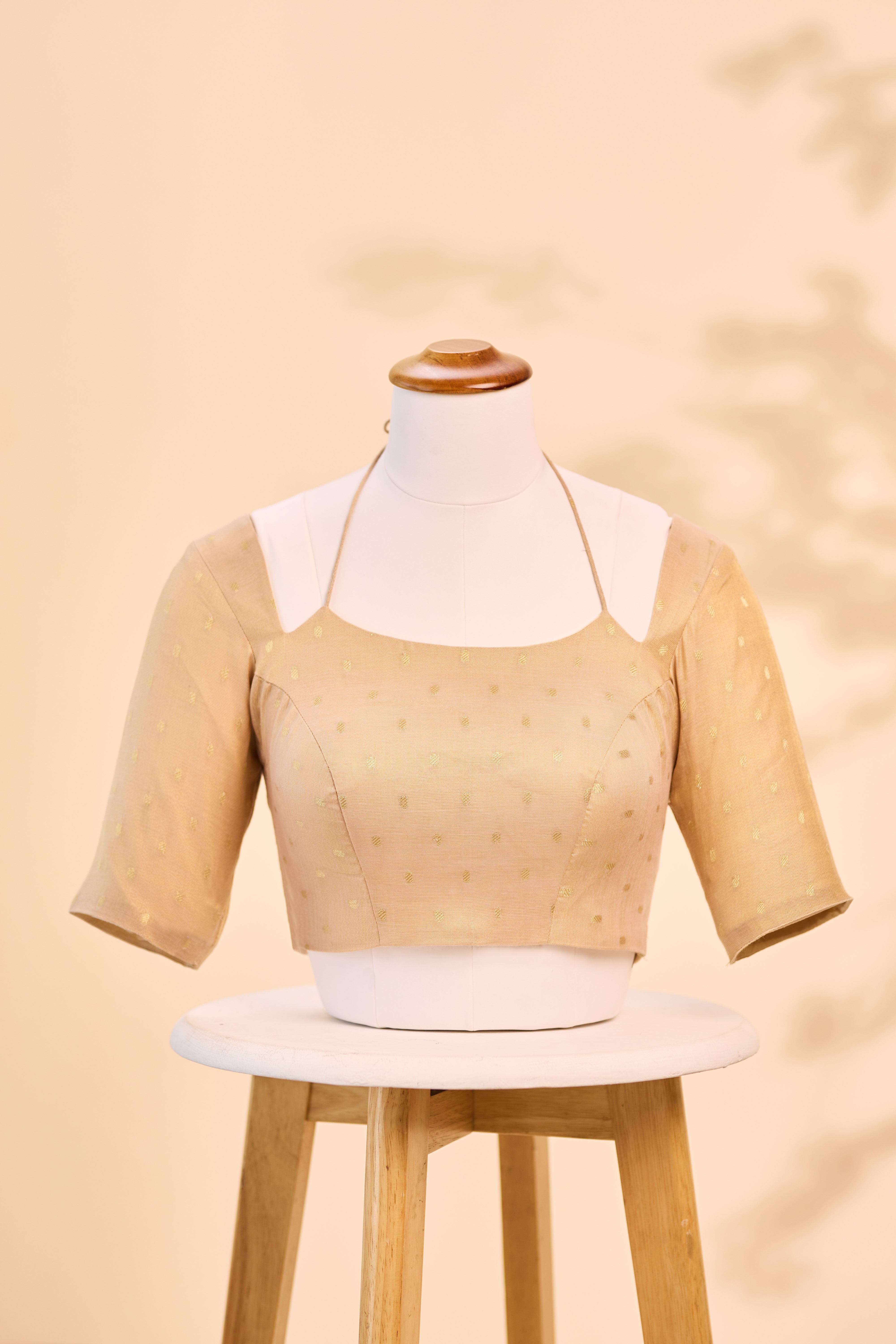 Half White Tissue Blouse