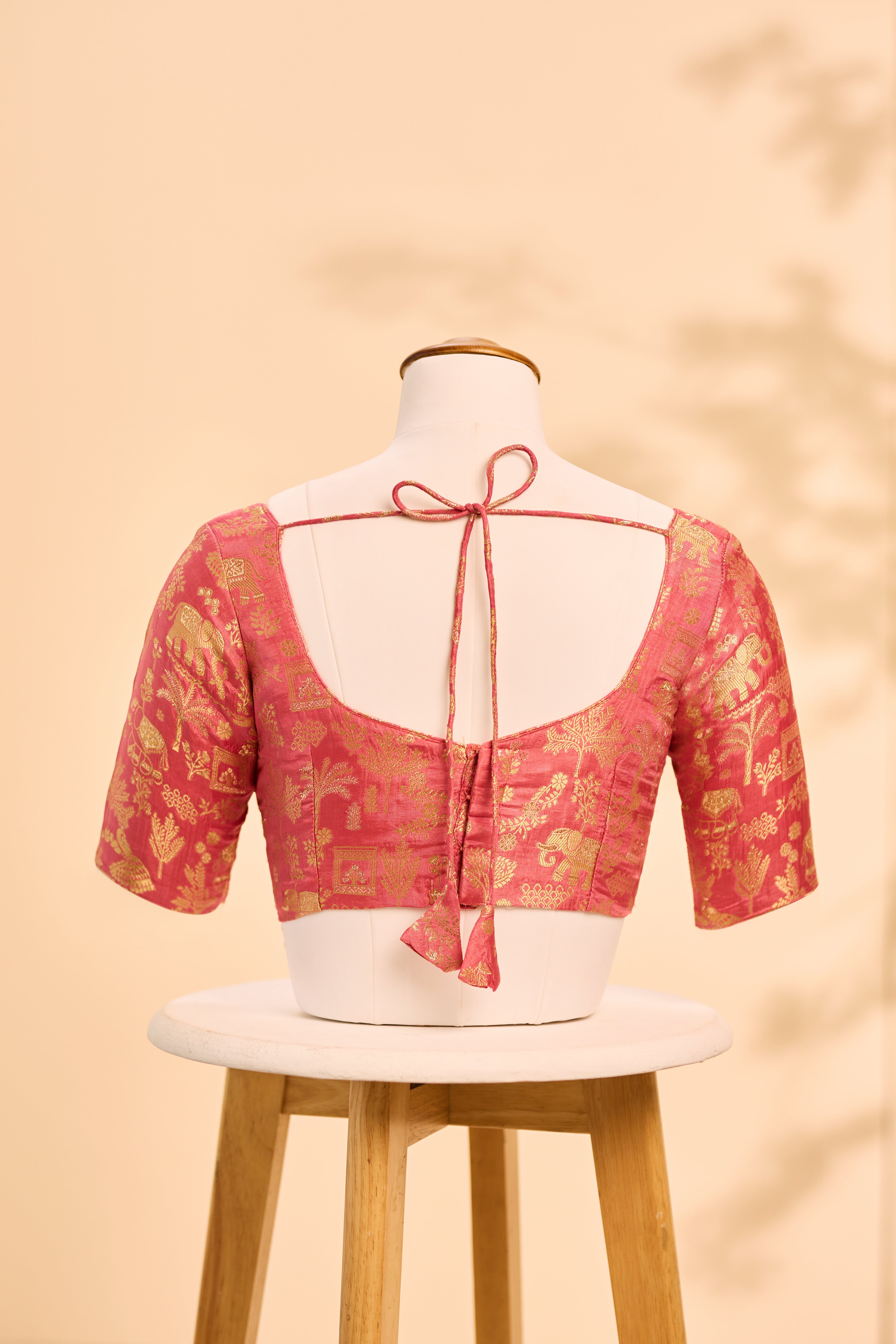 Pink Banarasi Blouse