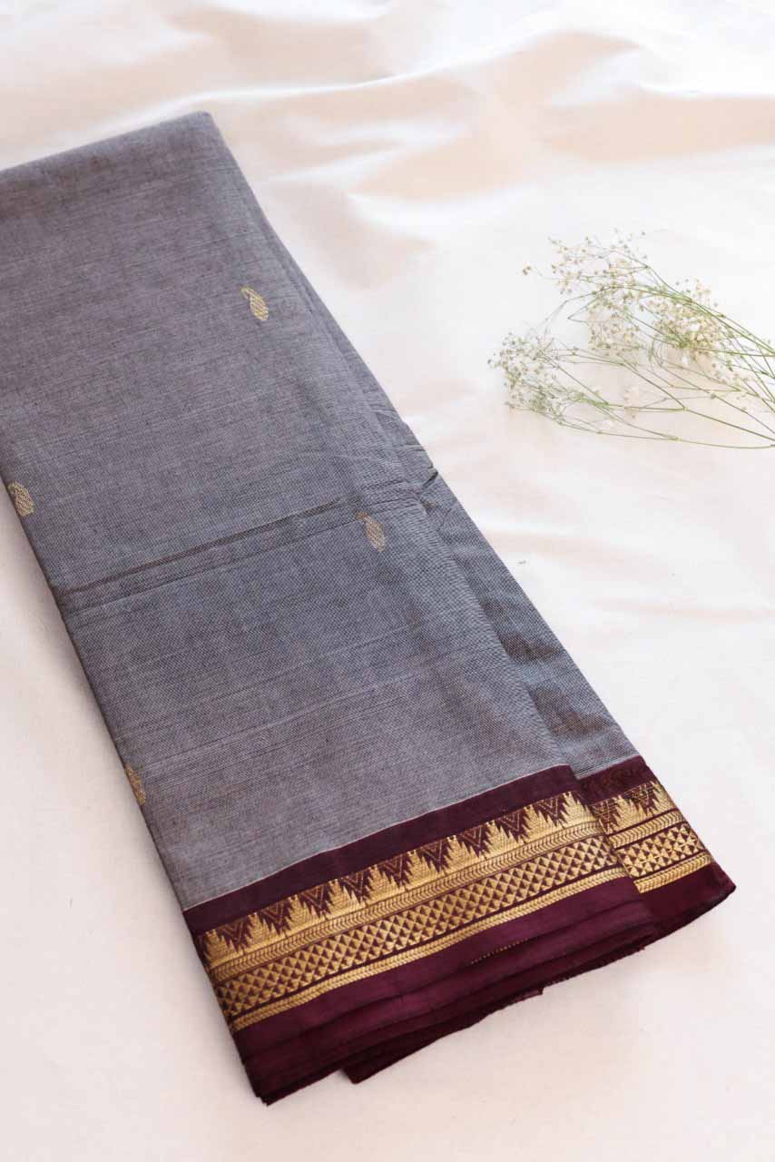 Butta Chettinad Cotton Saree CW357