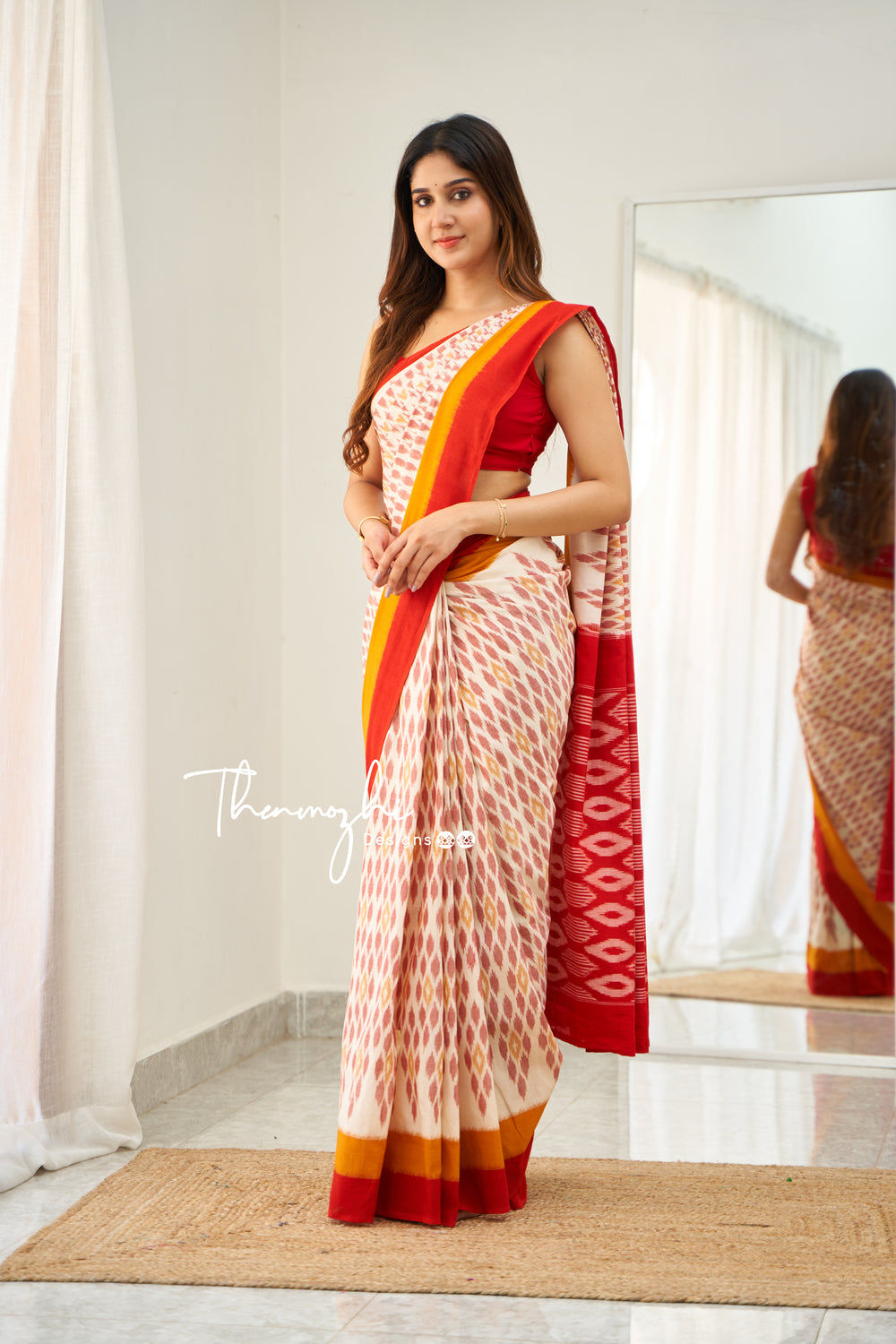 Buy Best Red Butta Design Handloom Silk Cotton Saree From Banaras | Silk  Cotton Sarees online at Best Prices in India | Yes!poho