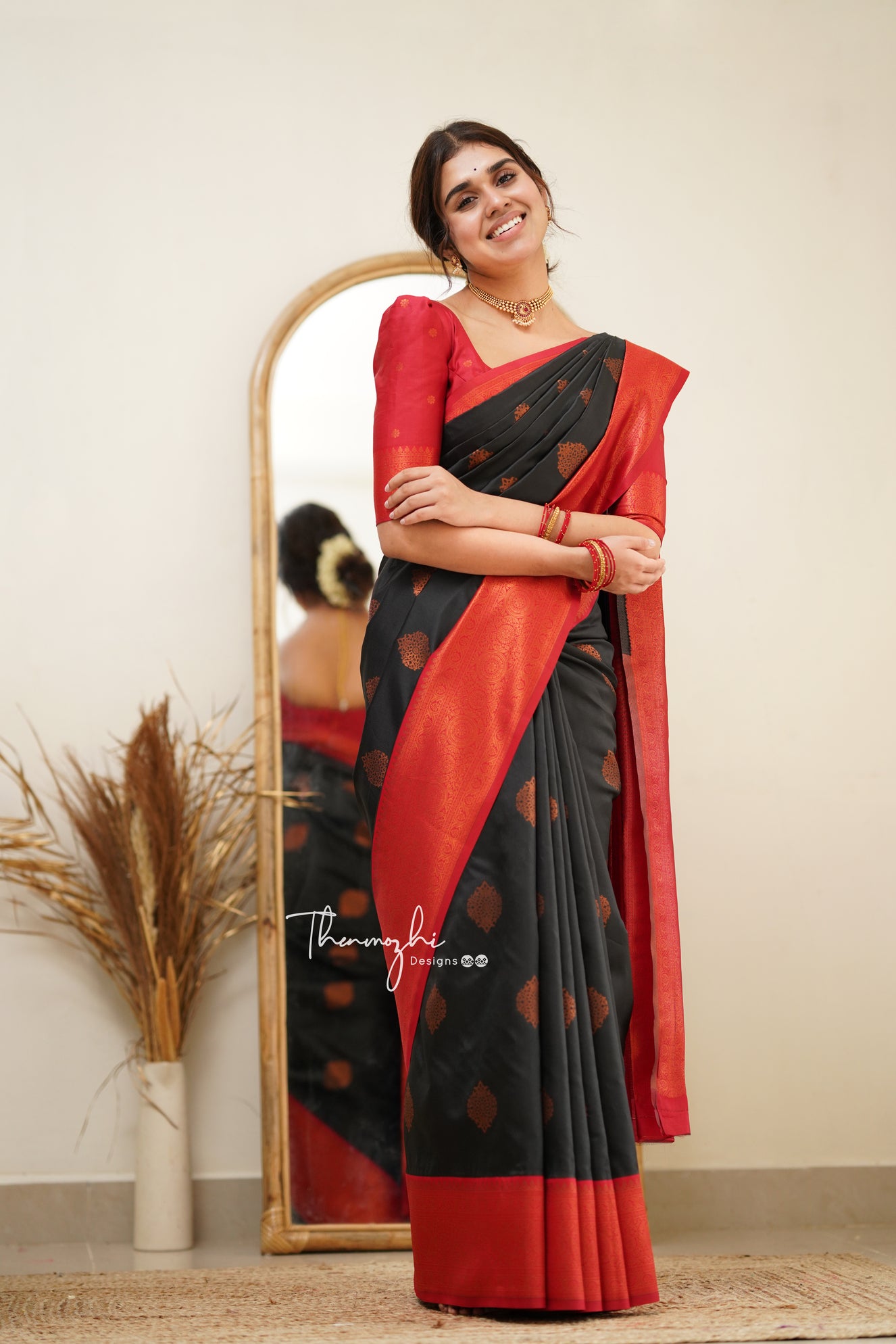 Distinctively Red Patch Border Work Designer Traditional Saree | Cotton saree  blouse designs, Party wear sarees online, Indian saree blouses designs