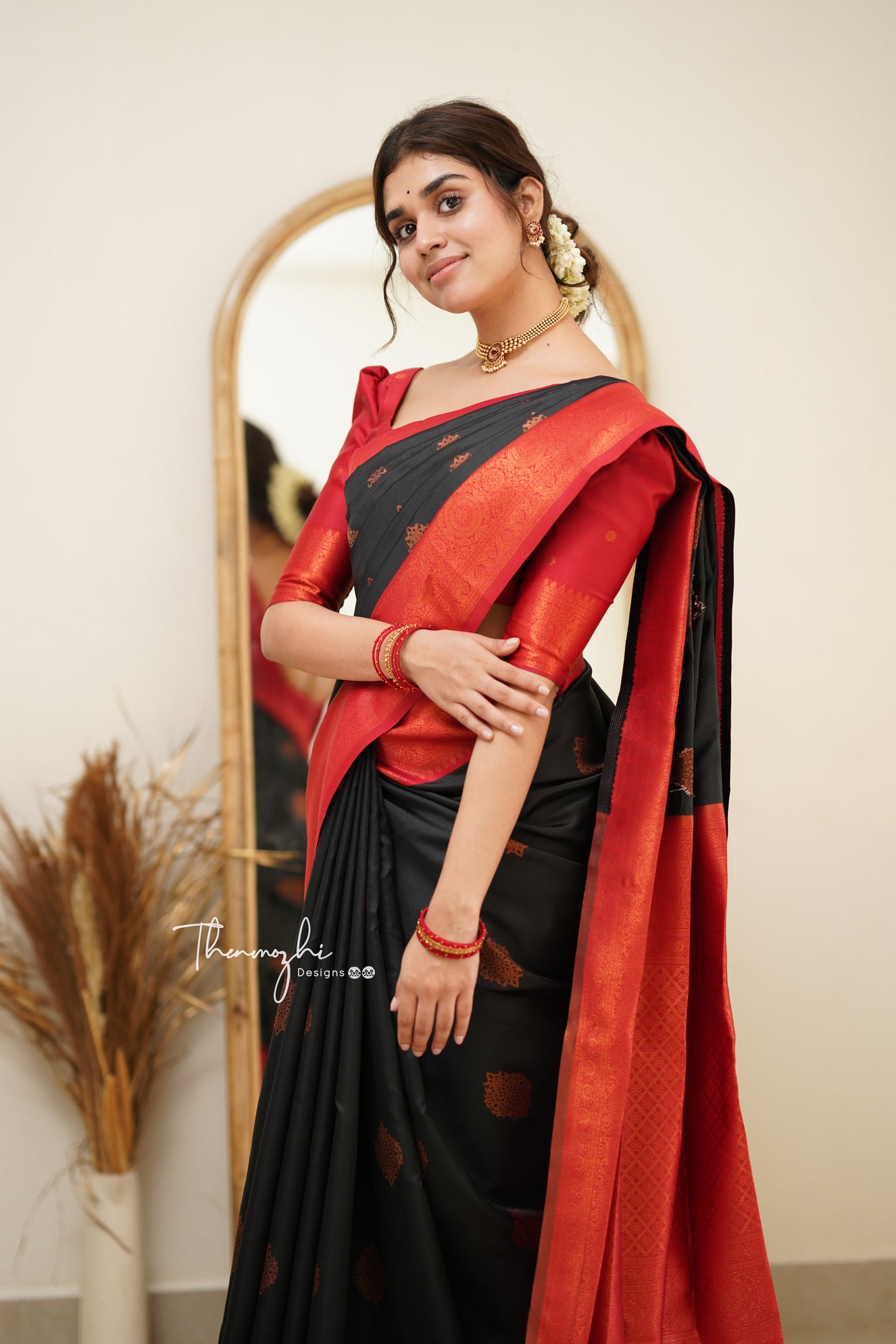 Latest Printed Chiffon Black Saree|SARV127976