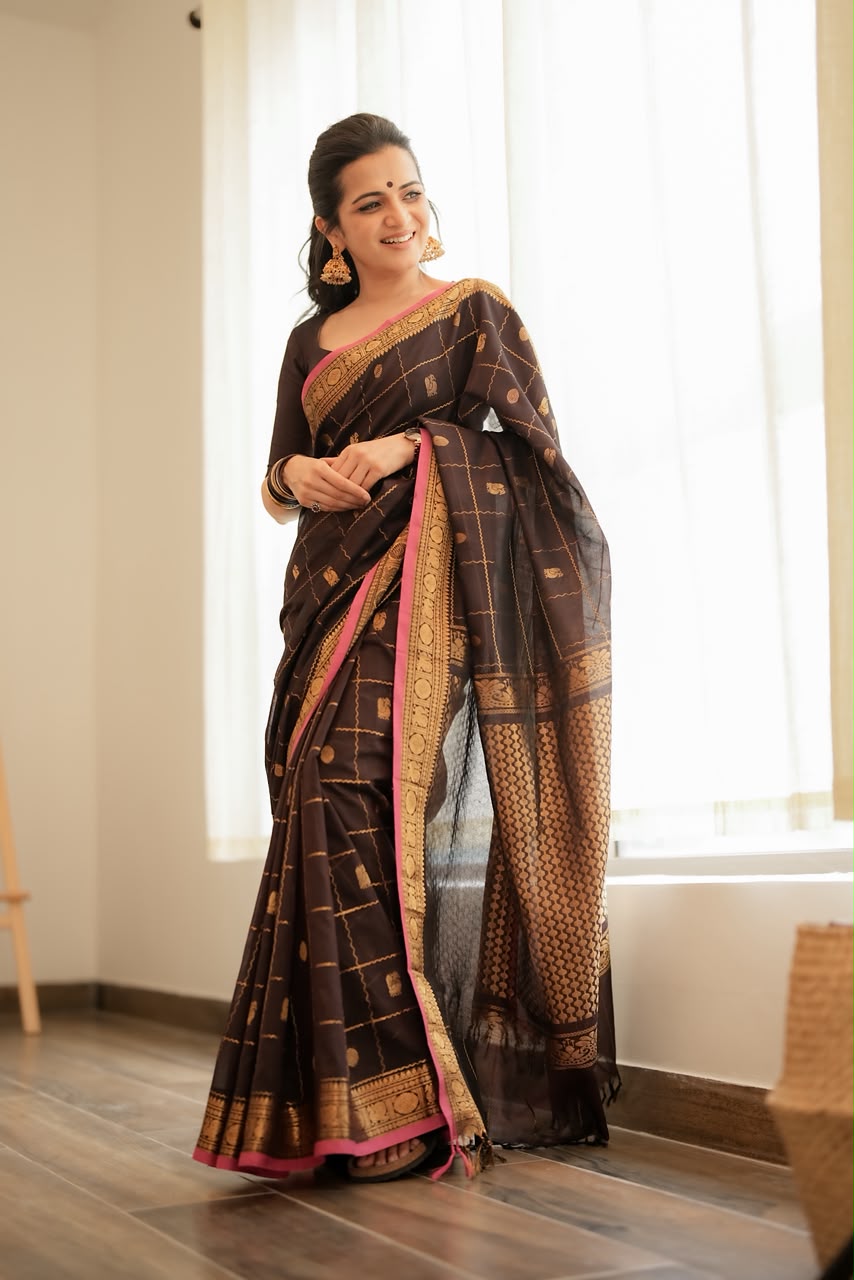 Kanchi Silk Cotton Saree A72