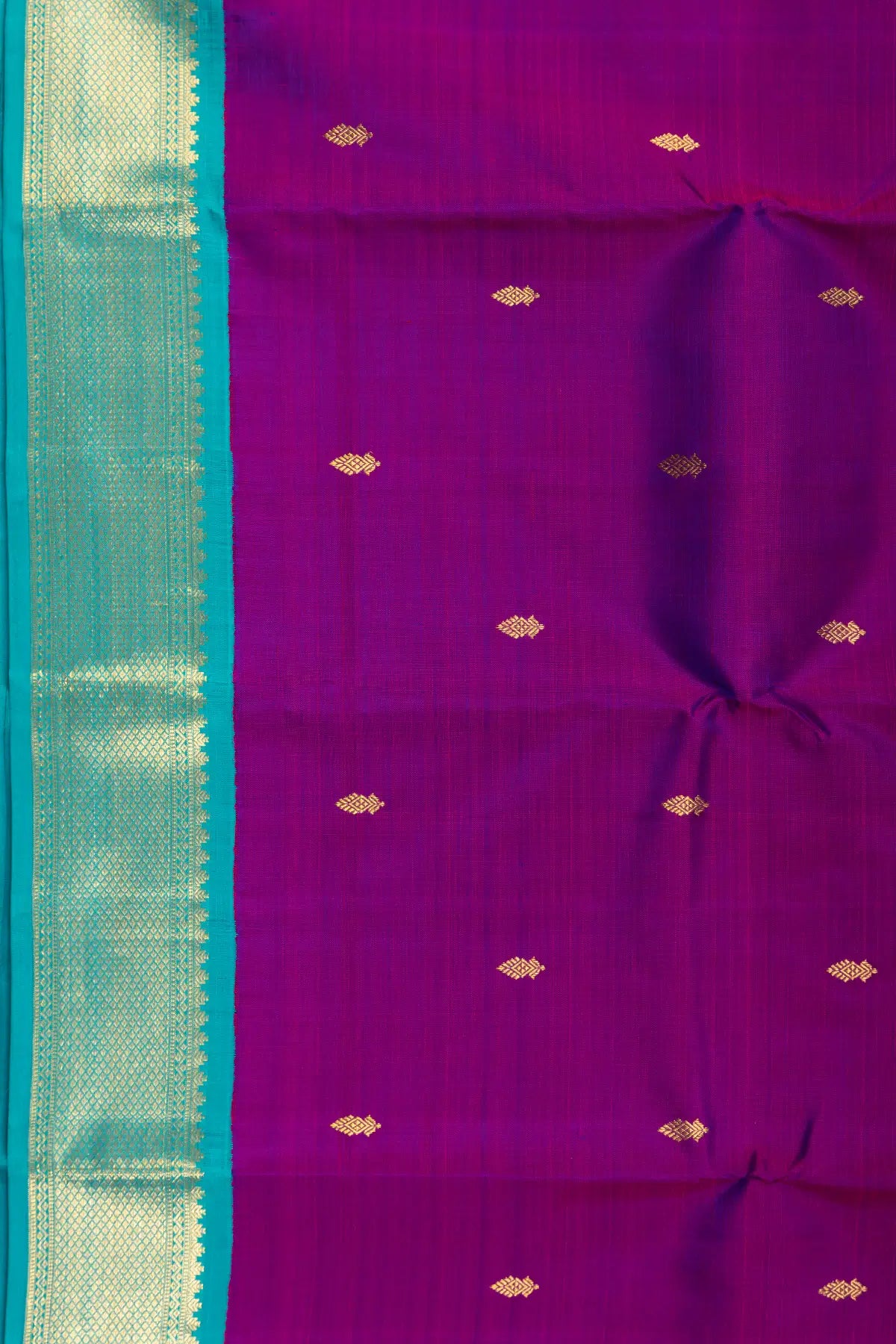 Purple Pure Silk Kanjivaram Saree