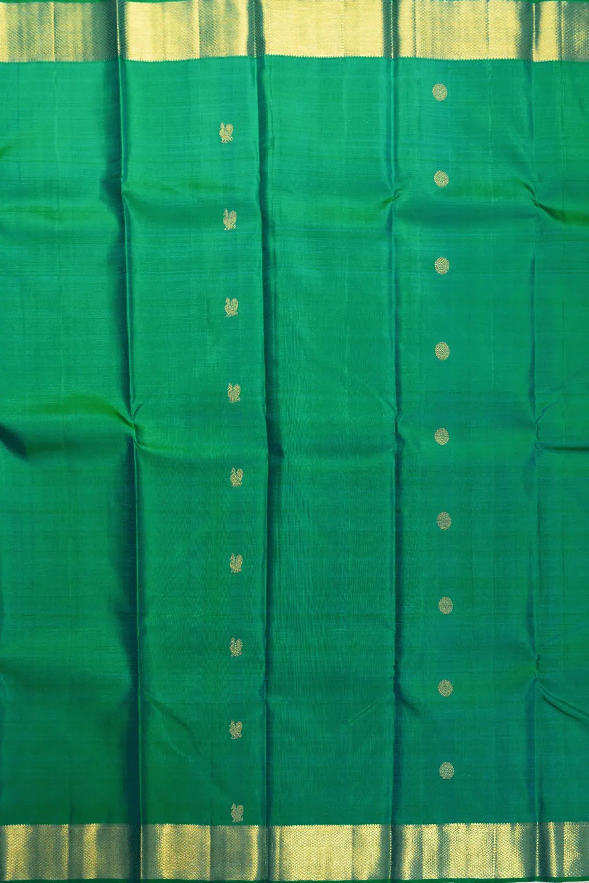 Turquoise Kanjivaram Pure Silk Saree