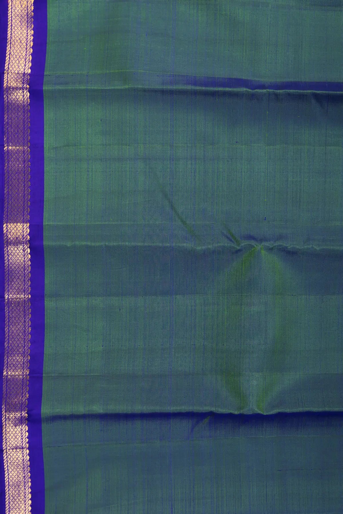 Peacock Green Pure Silk Kanjivaram  Saree