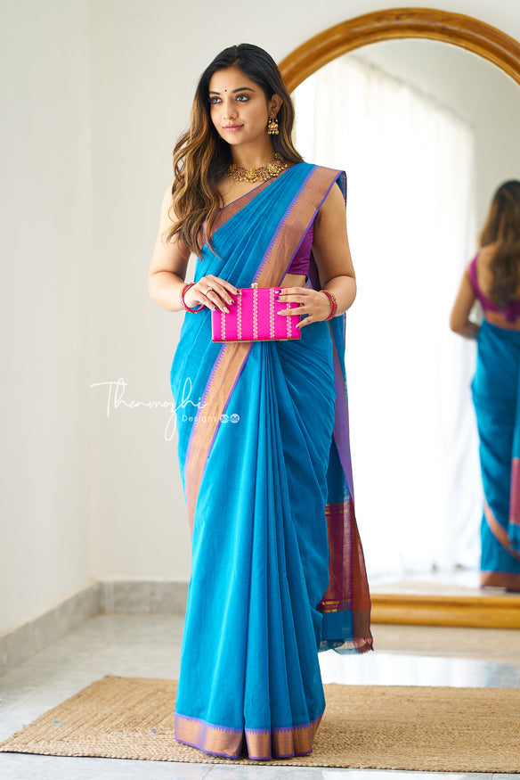 Pure Handloom Mangalagiri Cotton Dress Material – Chitra Saree Collection