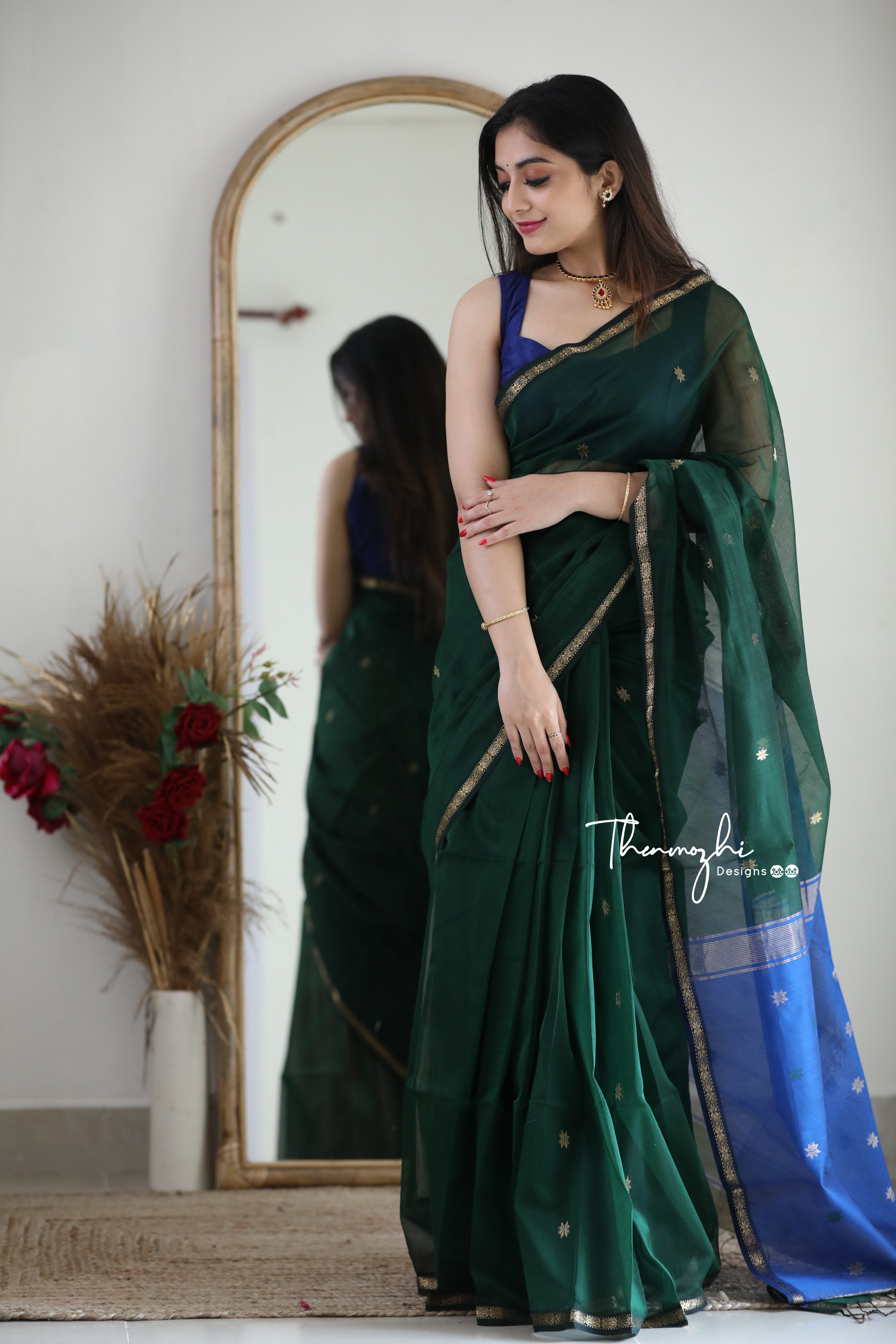 Buy ZINLORIZ Solid/Plain Bollywood Satin Green Sarees Online @ Best Price  In India | Flipkart.com